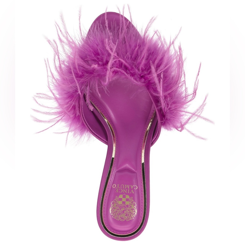 Vince Camuto Women's Paelly High-Heel Feathered Dress Sandals - Picture 2 of 5